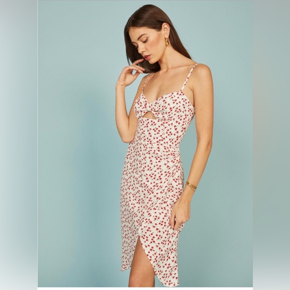 Reformation Aero Floral MIDI Dress